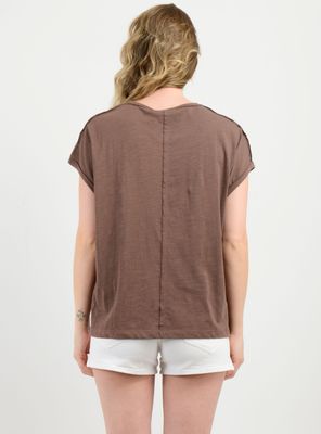 Imagen 2 del producto POLERA MANGA CORTA ERIN CAFÉ