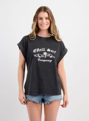 POLERA MANGA CORTA SUN FLOWER NEGRO