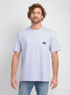 POLERA MANGA CORTA POCKET AZUL CLARO