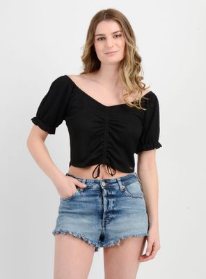 POLERA MANGA CORTA LEANNE II NEGRO