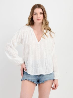 Imagen 1 del producto BLUSA MANGA LARGA BELLE BEIGE CLARO