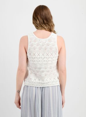 Imagen 2 del producto POLERA TEJIDA SIN MANGAS CEDAR BEIGE CLARO