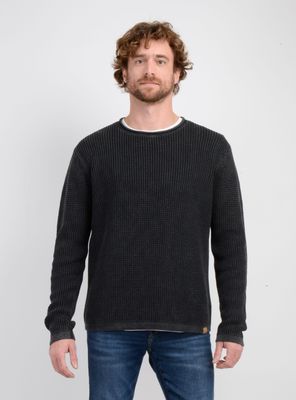 SWEATER RIPPLES NEGRO