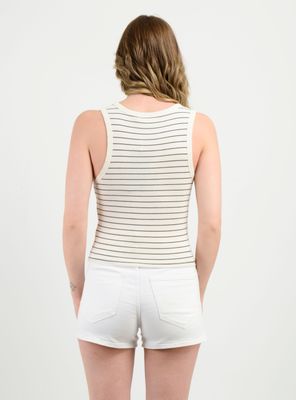 Imagen 2 del producto POLERA RIB SIN MANGAS CLOVE BEIGE