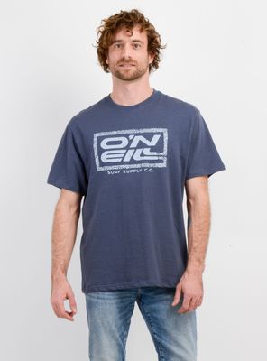 POLERA MANGA CORTA RETRO SQUARE AZUL