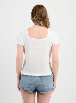 Imagen 2 del producto POLERA MANGA CORTA JACKIE BLANCO