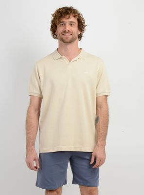 POLERA TEJIDA MANGA CORTA RIVERA BEIGE CLARO