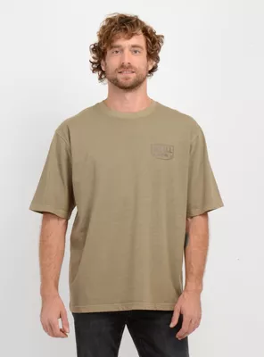 POLERA MANGA CORTA BARREL HOUSE  CAFÉ CLARO