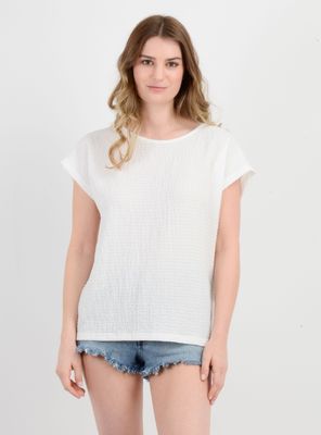 POLERA MANGA CORTA ELISA BLANCO