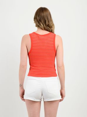 Imagen 2 del producto POLERA RIB SIN MANGAS CLOVE ROJO