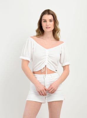 POLERA MANGA CORTA LEANNE II BLANCO