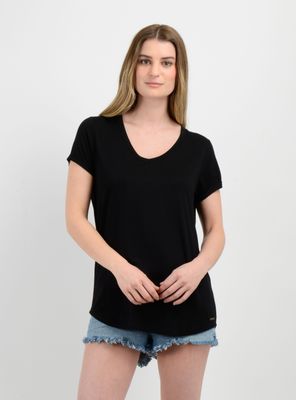 POLERA MANGA CORTA ESSENTIAL II NEGRO