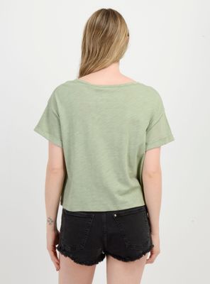 Imagen 2 del producto POLERA MANGA CORTA MOMENT CROP VERDE