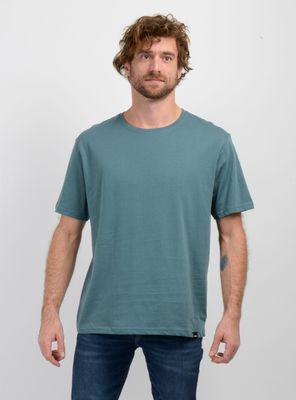 POLERA MANGA CORTA EAST CLIFF BASIC VERDE OSCURO