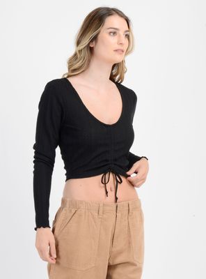 POLERA MANGA LARGA MARLENE NEGRO