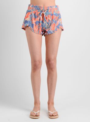 SHORT FLORAL AZUL