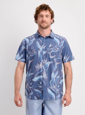 CAMISA MANGA CORTA TRVLR TRAVERSE TROPIC AZUL