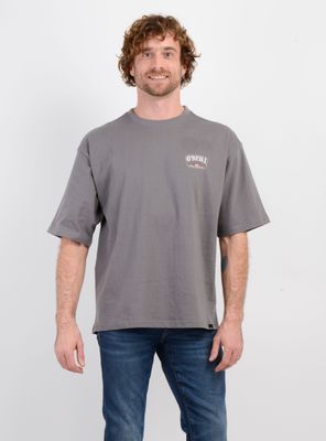 POLERA MANGA CORTA HIGHWAY GRIS OSCURO