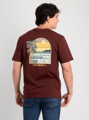 Imagen 2 del producto POLERA MANGA CORTA GLASSY DAYS ROJO OSCURO