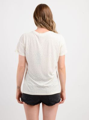 Imagen 2 del producto POLERA MANGA CORTA DITSY BEIGE CLARO