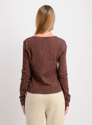 Imagen 2 del producto POLERA MANGA LARGA KEELY CAFE