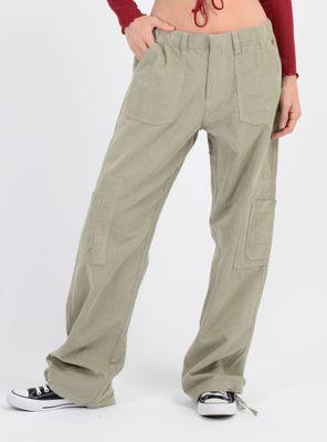 PANTALON COTELE KREE VERDE CLARO