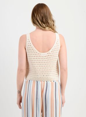 Imagen 2 del producto POLERA TEJIDA SIN MANGAS RYAN BEIGE