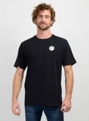 POLERA MANGA CORTA O'RIGINALS SURF SHOP NEGRO