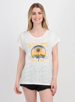 POLERA MANGA CORTA SUNNY STATE BEIGE CLARO