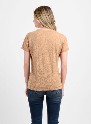 Imagen 2 del producto POLERA MANGA CORTA DITSY  CAFÉ CLARO