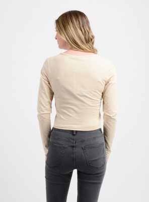 Imagen 2 del producto POLERA MANGA LARGA LEANNE CAFÉ COBRE