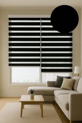 Cortina Roller Duo 150x160 Negro