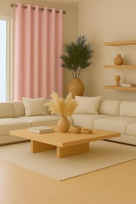 Cortina Tradicional 100% Blackout Rosa