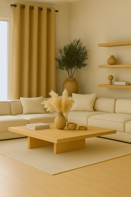 Imagen 2 del producto Pack 2 Cortina Tradicional 100% Blackout Dorado