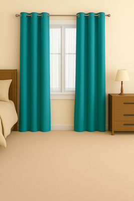 Imagen 2 del producto Cortina Tradicional 100% Blackout Turquesa