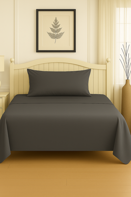 Imagen 2 del producto Set De Sábanas 2 Plazas Gris Oscuro