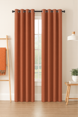 Imagen 2 del producto Cortina Tradicional 100% Blackout Naranjo