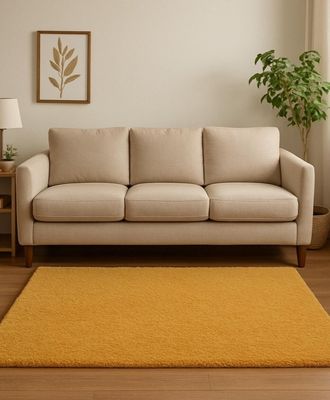 Imagen 2 del producto Alfombra Timmy Peluda Extra Suave Amarillo Gold 150x200