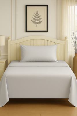 Imagen 2 del producto Set De Sábanas 1.5 Plazas Gris Claro