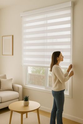 Imagen 2 del producto Cortina Roller Duo 105x240 Perla