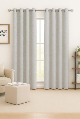 Imagen 2 del producto Cortina Tradicional 100% Blackout Geometrica Gris