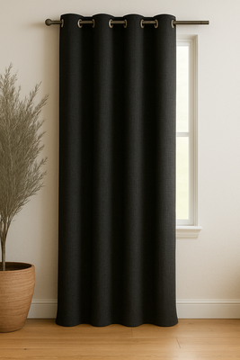 Cortina Blackout Lino 140x220cm Negro