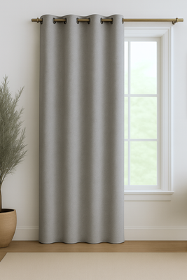 Cortina Blackout Lino 140x220cm Gris Claro