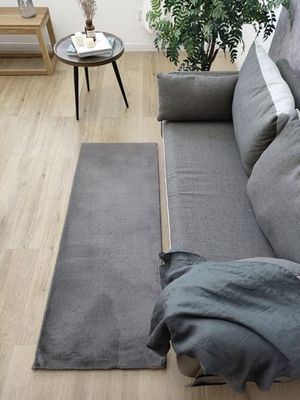 Imagen 2 del producto Alfombra Bajada De Cama Timmy Peluda Color Gris 55x145