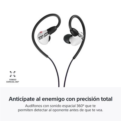 Imagen 2 del producto Audífonos internos para juegos INZONE E9 Blanco Sony