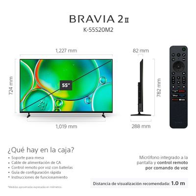 Imagen 2 del producto LED Smart TV 55"" Bravia 2 II K-55S20M2 Sony
