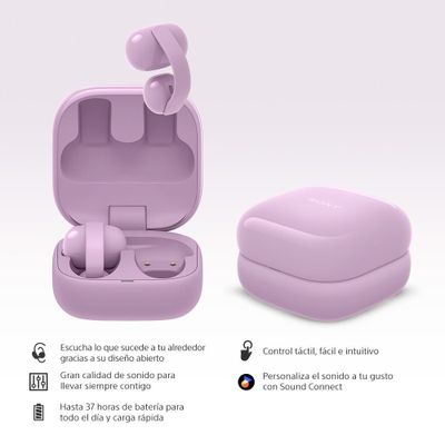 Imagen 2 del producto Audifonos inalambricos LinkBuds Clip Violeta