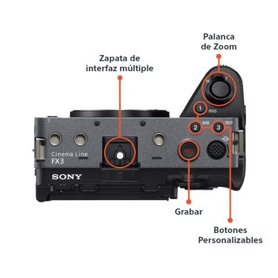 Imagen 2 del producto Camara Cinema Sony Line Full Frame FX3A
