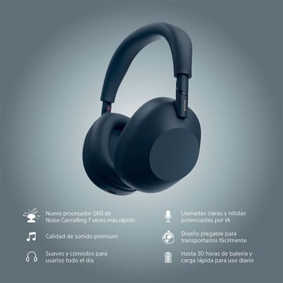 Imagen 2 del producto Audífonos inalámbricos con noise cancelling WH-1000XM6