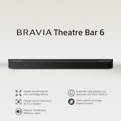 Imagen 2 del producto Barra de sonido de 3.1.2 canales Theatre Bar 6 Sony